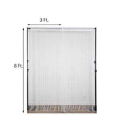 3 ft x 8 ft Silk Tassels Fringe Party Backdrop