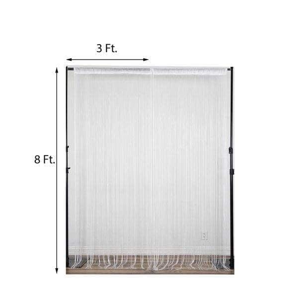 3 ft x 8 ft Silk Tassels Fringe Party Backdrop