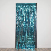 3 ft x 8 ft Sparkling Metallic Foil Fringe Curtain