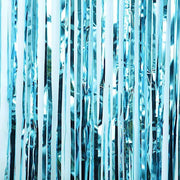 3 ft x 8 ft Sparkling Metallic Foil Fringe Curtain