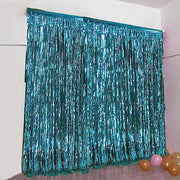 3 ft x 8 ft Sparkling Metallic Foil Fringe Curtain