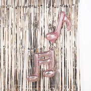 3 ft x 8 ft Sparkling Metallic Foil Fringe Curtain