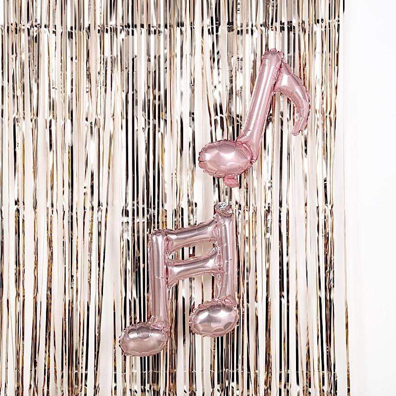 3 ft x 8 ft Sparkling Metallic Foil Fringe Curtain