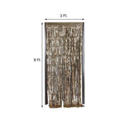 3 ft x 8 ft Sparkling Metallic Foil Fringe Curtain