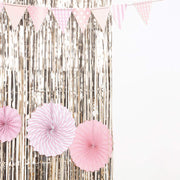 3 ft x 8 ft Sparkling Metallic Foil Fringe Curtain