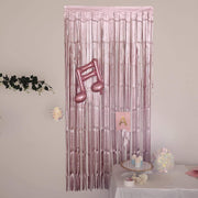 3 ft x 8 ft Sparkling Metallic Foil Fringe Curtain