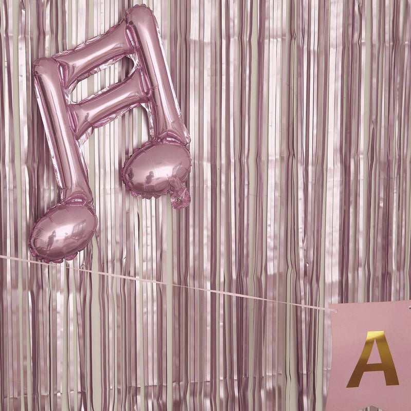 3 ft x 8 ft Sparkling Metallic Foil Fringe Curtain