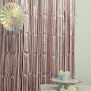 3 ft x 8 ft Sparkling Metallic Foil Fringe Curtain