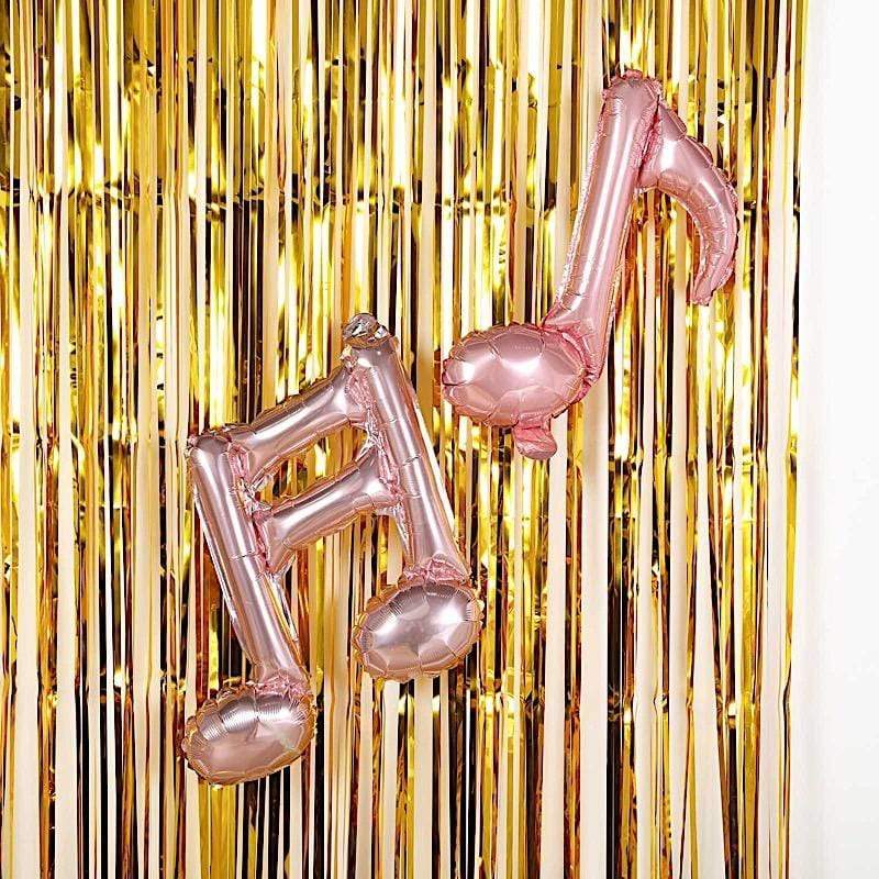 3 ft x 8 ft Sparkling Metallic Foil Fringe Curtain