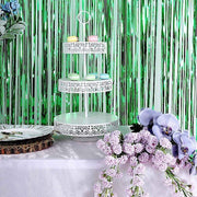 3 ft x 8 ft Sparkling Metallic Foil Fringe Curtain