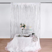 3 ft x 8 ft Sparkling Metallic Foil Fringe Curtain