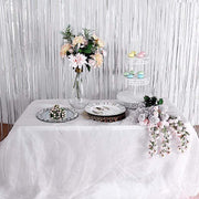 3 ft x 8 ft Sparkling Metallic Foil Fringe Curtain