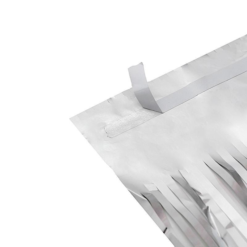 3 ft x 8 ft Sparkling Metallic Foil Fringe Curtain