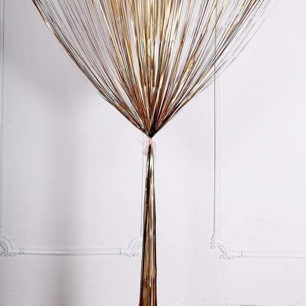 3 ft x 8 ft Sparkling Metallic Foil Fringe Curtain