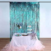 3 ft x 8 ft Sparkling Metallic Foil Fringe Curtain