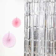3 ft x 8 ft Sparkling Metallic Foil Fringe Curtain