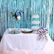 3 ft x 8 ft Sparkling Metallic Foil Fringe Curtain