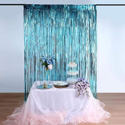 3 ft x 8 ft Sparkling Metallic Foil Fringe Curtain