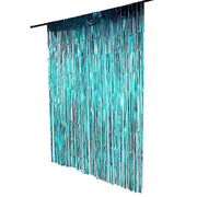 3 ft x 8 ft Sparkling Metallic Foil Fringe Curtain