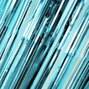 3 ft x 8 ft Sparkling Metallic Foil Fringe Curtain