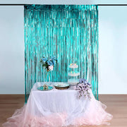 3 ft x 8 ft Sparkling Metallic Foil Fringe Curtain
