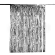 3 ft x 8 ft Sparkling Metallic Foil Fringe Curtain CUR_PVC01_044M