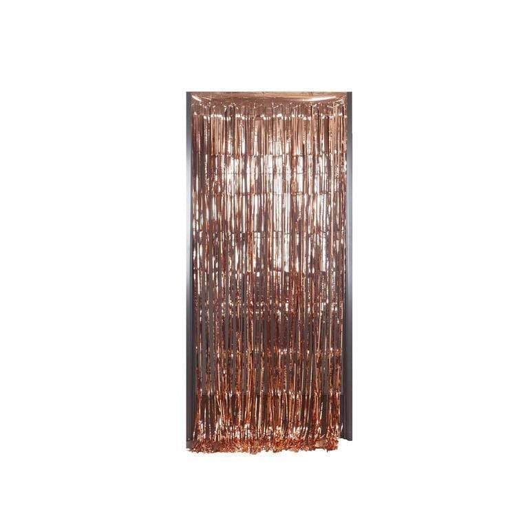 3 ft x 8 ft Sparkling Metallic Foil Fringe Curtain CUR_PVC01_054