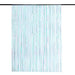 3 ft x 8 ft Sparkling Metallic Foil Fringe Curtain - Iridescent Blue CUR_PVC01_ABWB