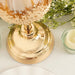 3 Lace Design Metal with Glass Votive Candle Holders Centerpieces - Antique Gold CHDLR_CAND_025_SET_GOLD