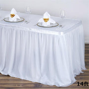 3 Layers Tulle Table Skirt SKT_T02_WHT_14