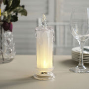 3 LED Candles 7" Battery Operated Flameless Pillar Candle Lights - Warm White LED_CAND_PL05_CLR