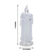 3 LED Candles 7" Battery Operated Flameless Pillar Candle Lights - Warm White LED_CAND_PL05_CLR