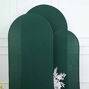 3 Matte Fitted Spandex Round Top Wedding Arch Backdrop Stand Covers Set