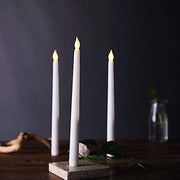 3 pcs 11" tall LED Flameless Taper Candles Lights