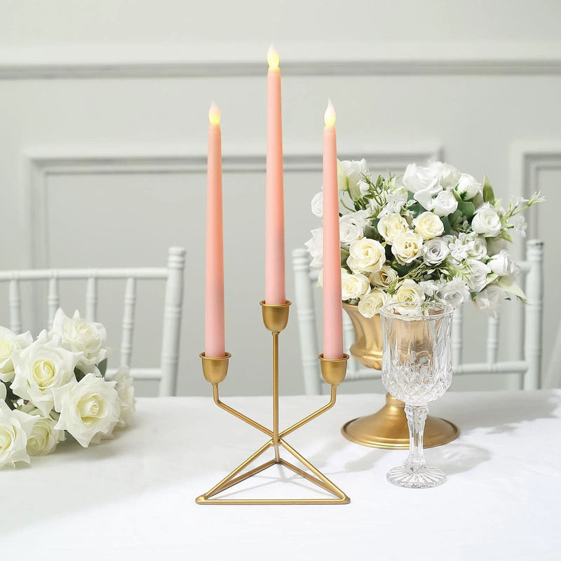3 pcs 11" tall LED Flameless Taper Candles Lights