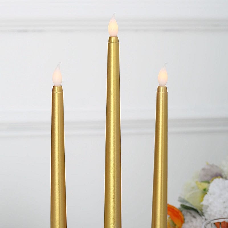 3 pcs 11" tall LED Flameless Taper Candles Lights