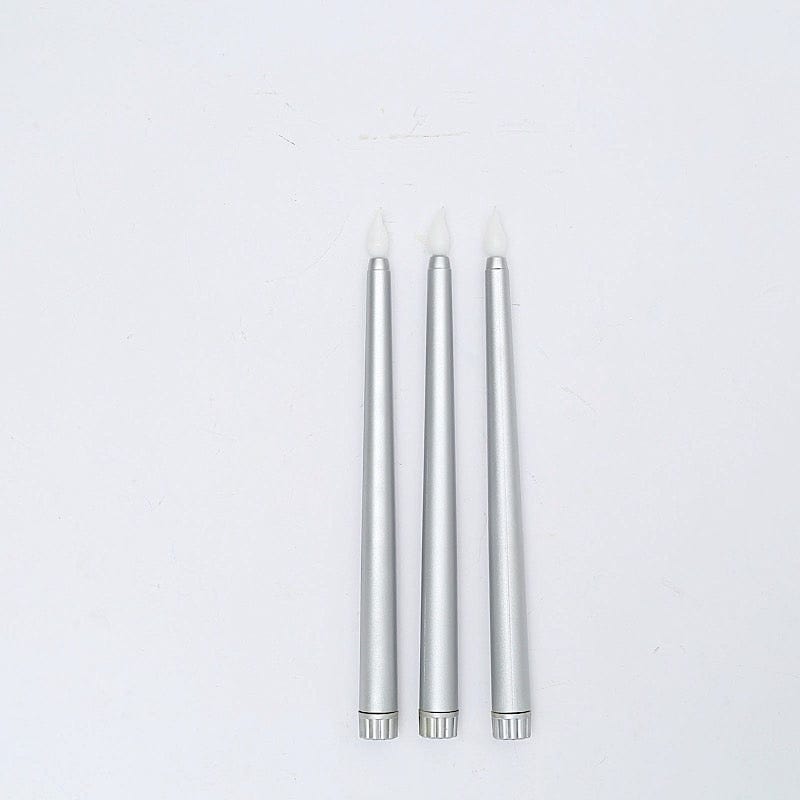 3 pcs 11" tall LED Flameless Taper Candles Lights