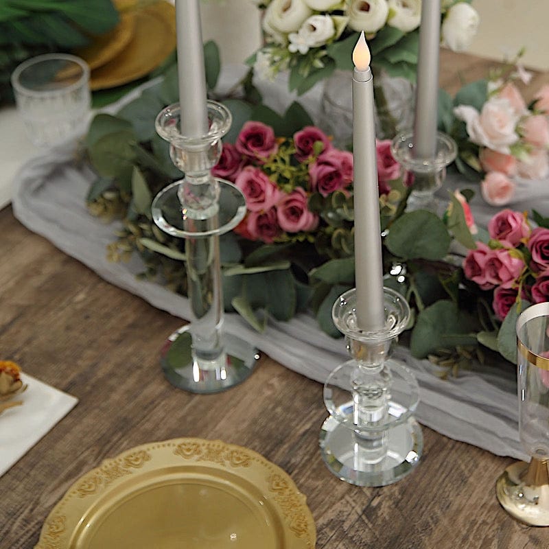 3 pcs 11" tall LED Flameless Taper Candles Lights