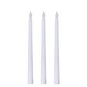 3 pcs 11" tall LED Flameless Taper Candles Lights - Black LED_CAND_TP01_WHT