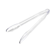 3 pcs 12" Clear Plastic Serving Tongs - Disposable Tableware DSP_SERV_001_12_CLR