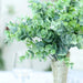 3 pcs 14" tall Eucalyptus Artificial Greenery Bushes - Frosted Green ARTI_GRN03_01