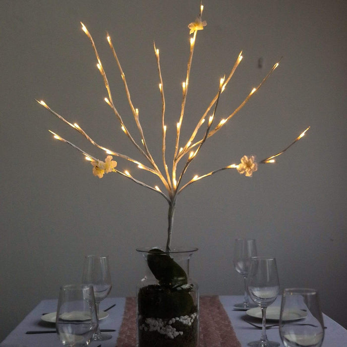 3 pcs 31" tall Branches with 60 LED Lights - White LED_BRCH02_WHT