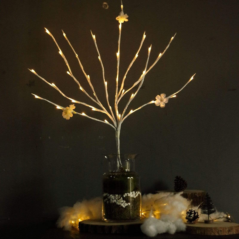 3 pcs 31" tall Branches with 60 LED Lights - White LED_BRCH02_WHT