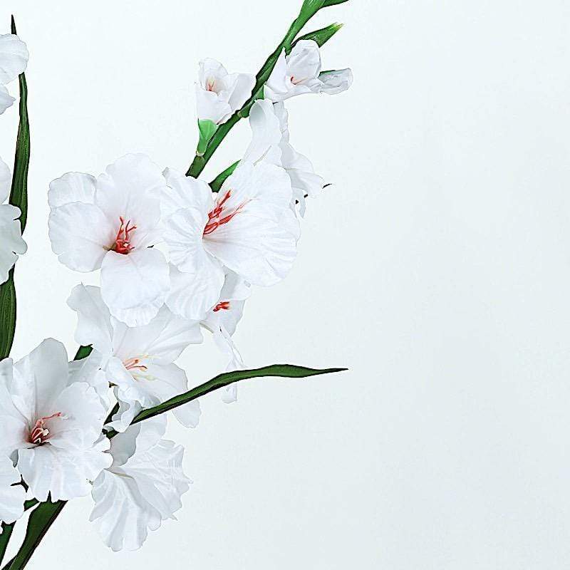 3 pcs 36" Silk Gladiolus Artificial Flower Spray Stems