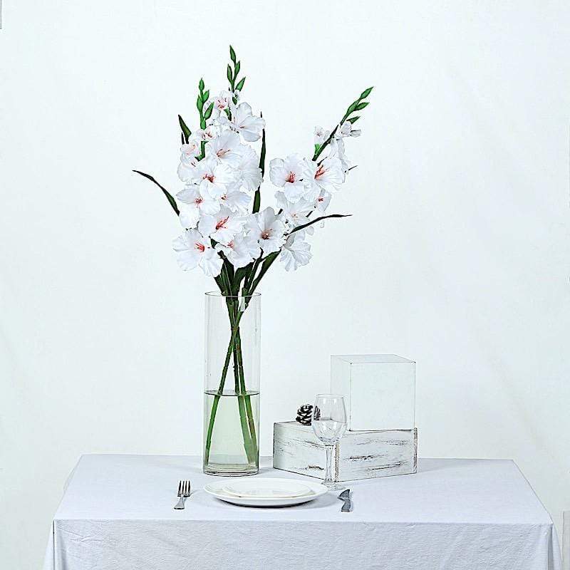 3 pcs 36" Silk Gladiolus Artificial Flower Spray Stems