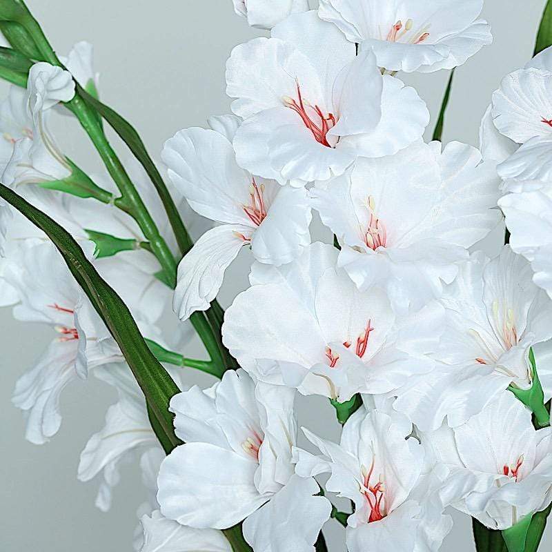 3 pcs 36" Silk Gladiolus Artificial Flower Spray Stems