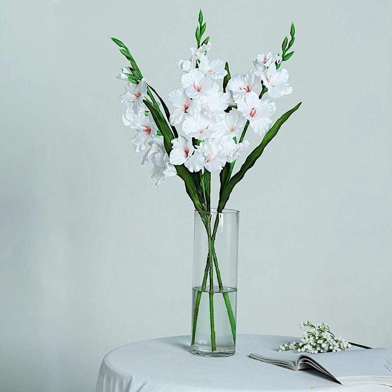 3 pcs 36" Silk Gladiolus Artificial Flower Spray Stems