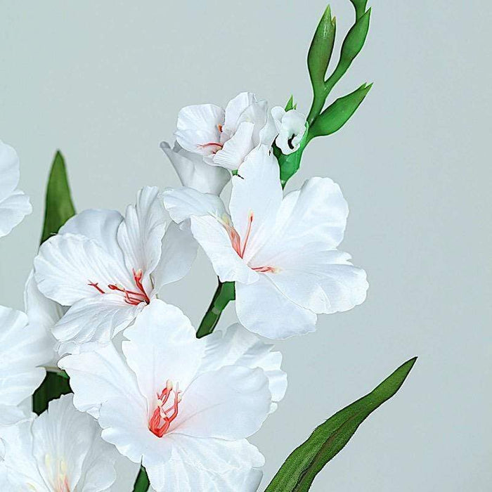 3 pcs 36" Silk Gladiolus Artificial Flower Spray Stems