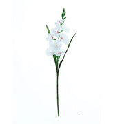 3 pcs 36" Silk Gladiolus Artificial Flower Spray Stems ARTI_TROP_001_WHT