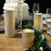 3 pcs 4" 6" 8" tall LED Pillar Candles Lights with Remote Control - Metallic Gold